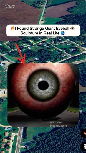 🔥 Very Terrifying Giant Eyeball 👁️ Found On Google Earth 🌍! #shorts #findwouldexploring