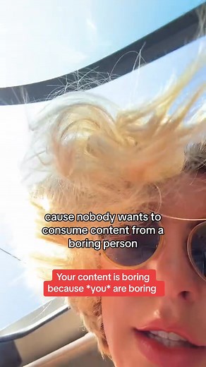 If u want good content stop being boring personalbrand contentcreation socialmedia | Courtlynnjohnson