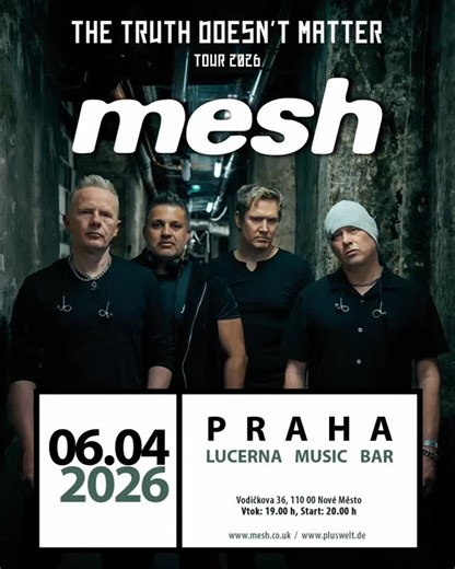 MESH is coming to Prague! The Truth Doesn’t Matter Tour 2026 #meshtheband #meshlive #cz #praguecity #praguelife #synthmusic #electronicmusic | mesh