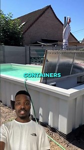 Turning old shipping containers into pools😳🤯