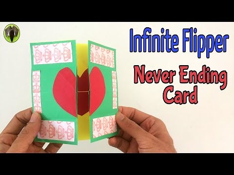 INFINITE FLIPPER | NEVER ENDING CARD - DIY | Handmade Tutorial by Paper Folds ❤️