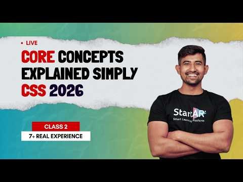 CSS for Beginners | Core Concepts Explained Simply | Class 2 | 7+ Years Experience