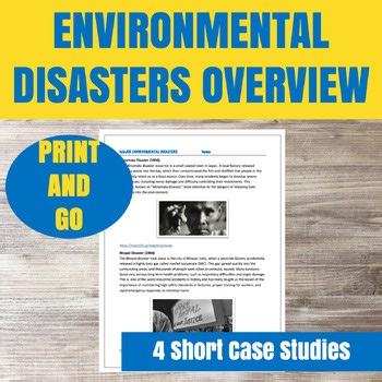 4 Environmental Disasters Readings   Questions