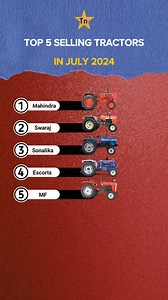 Top 5 Selling tractor in India in July 2024 Comment your favourite tractor #technnu #tractor #comparison #fbreels #reels #viralreels #shorts | Technnu