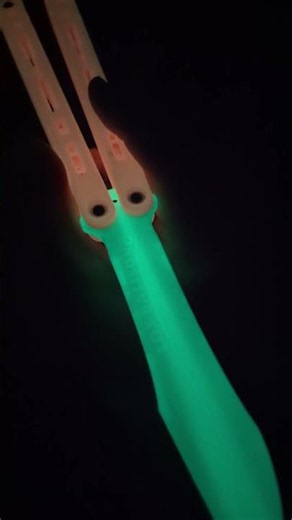 This balisong glows in the dark - Sirius AM by LDY Balisong