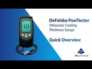 DeFelsko PosiTector Ultrasonic Coating Thickness Gauge - Quick Overview