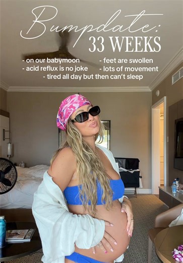 33 Week Bumpdate 🤰🏼 #bumpdate #pregnancy #babymoon #thirdtrimester #pregnancyjourney