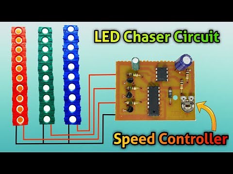 LED Chaser Circuit Board | Running LED Light | LED | Chaser Circuit