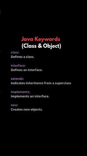 Java keyword | class &object 💯 #java #shortsfeed