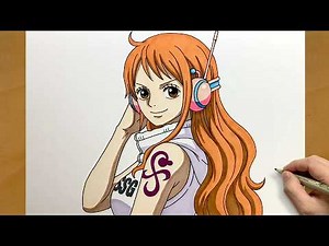 How to Draw Nami Egghead Version | One Piece Anime Drawing Process