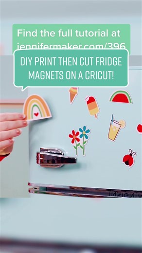 DIY Print Then Cut Fridge Magnets Tutorial with Cricut