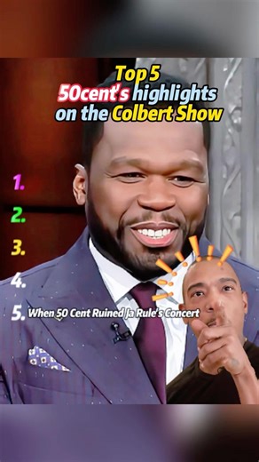 Top 5 50cent's highlights on the Colbert Show.#ColbertShow #50Cent