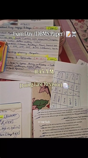 College Diaries 🎓✨️ Day 1: DBMS Exam ✅ #viral #examday #studentlife #college #btechlife #minivlog