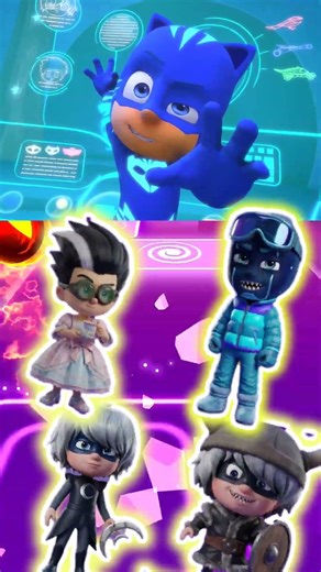 PJ Masks: CatBoy 🆚 Gekko 🆚 Owlette 🆚 Night Ninja 🎶 Tiles Hop EDM Rush