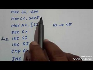 Largest Number in an Array Using 8086/Tamil