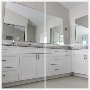 Don't miss the chance to transform your space into a haven of style and comfort. Explore our collections and elevate your bathroom experience to unparalleled heights! Give your nearest showroom a call to explore all of our options 😆 | Cabinets Direct USA