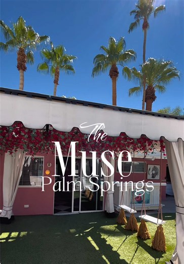 Pink, playful, and very Palm Springs. The Muse Hotel is giving retro boutique vibes, cozy rooms, and the cutest poolside setting. 📍The Muse Hotel, Palm Springs, CA #hotels #tiktokgogrow #tiktokgo #palmsprings #traveltiktok