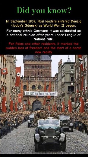 The Day Danzig Changed Forever | How WWII Began in Gdańsk (1939) #ww2