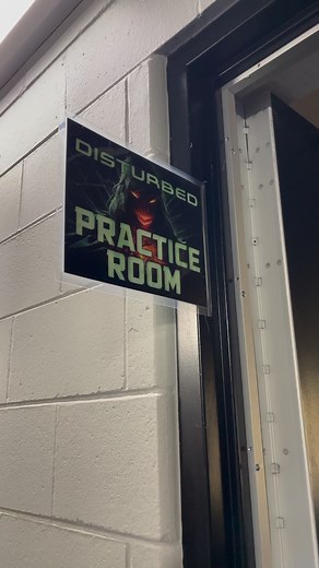 Of course, we had to pop into Disturbed’s practice room. #1029thehog #hogfest2023 #backstageaccess | 102.9 The HOG