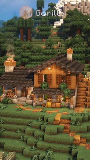 First Night Starter House in Minecraft | Log Cabin Tutorial