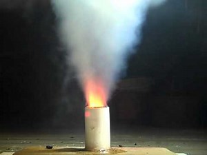 Newspaper as rocket fuel.MP4