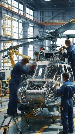 Inside A Futuristic Helicopter Factory—Full Assembly Process in 4k!