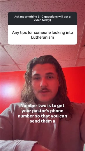 That Reformer on Instagram: "Tips for those interested in Lutheranism. 1. Go to LCMS service 2. Talk with the pastor there and get in contact with him 3. Check out Dr Jordan cooper and Bryan Wolfmueller 4. DM me for more advice #lutheran #Lutherananswers #lutheranexplains"