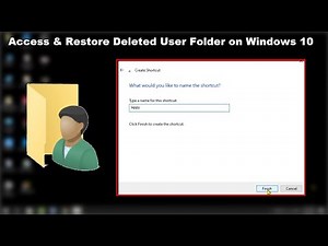 How to Restore User Folder on Windows 10 Desktop