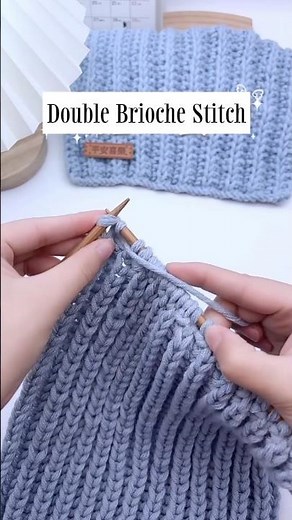 How to Knit a Double Brioche Scarf #crochet #knitting #handmade