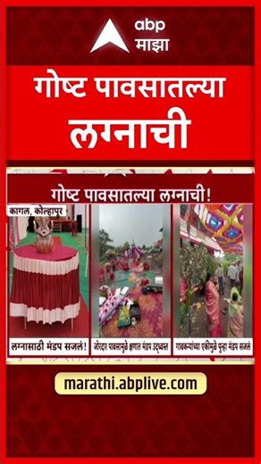 Kolhapur Wedding Story : पावसामुळे मंडप पडलं, गावकऱ्यांनी पुन्हा उभारलं, गोष्ट पावसातल्या लग्नाची