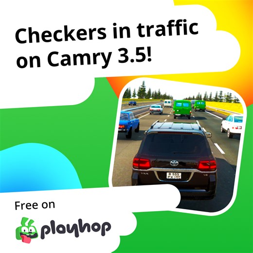 Checkers in traffic on Camry 3.5!: العب أونلاين مجانًا على Playhop