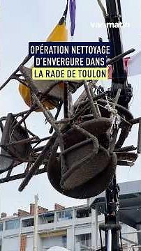 Large-scale cleanup operation in Toulon harbor