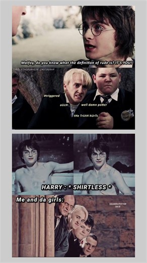 Harry Potter Savage Comeback Malfoy Got DESTROYED 💀 | Funny Hogwarts Meme #harrypotter #dracomalfoy
