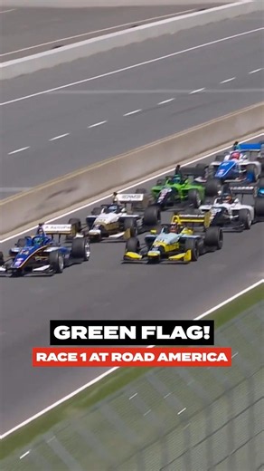 It's doubleheader time in Wisco! 🟩 #indynxt #racing #roadamerica
