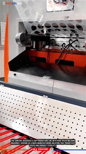 Innovation Cup Forming: High-Speed Thermoforming, Automated Conveyor Stacking, Industrial #tech