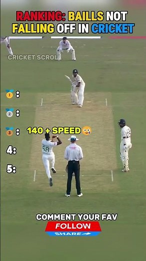 The bails literally refused to fall! 🤯 #cricketshorts #cricket