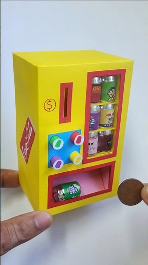 DIY Mini Paper Vending Machine That Works! | Easy Paper Craft