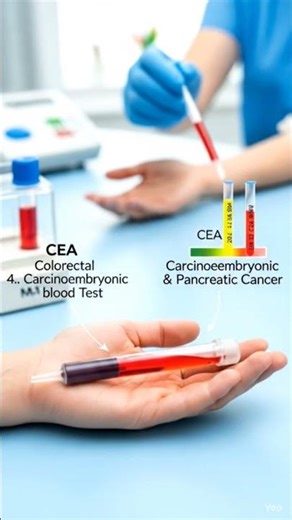 CEA blood test 🧫 🩸 🧪 🔬 for colorectal cancer pancreas cancer