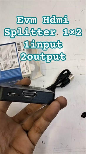 👉 Ek Input Se 2 TV/Monitor! 🔥 HDMI Splitter ka Jadu#setup #hdmisplitter #trending#shorts #techindia