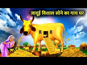 जादुई विशाल सोने का गाय घर।jaadui Vishal Sone ka Gaye Ghar।magical gold cow house moral story Hindi