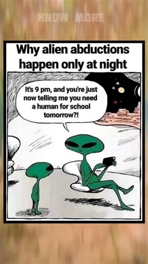 Now We Know Why Aliens Kidnap at Night 👽😂 #memes #funny #lol #laugh