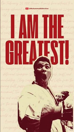 Muhammad Ali Reading His Poem "I Am the Greatest" #muhammadali #boxing