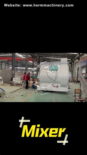 Newest Special Double Shaft Paddle Mixer for Sale - Herm Machinery #feedmixer #feedmixingmachine