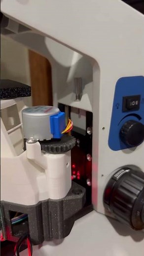 3D Printed SUPER accurate automated microscope stage! #3dprinting #arduino #microscope