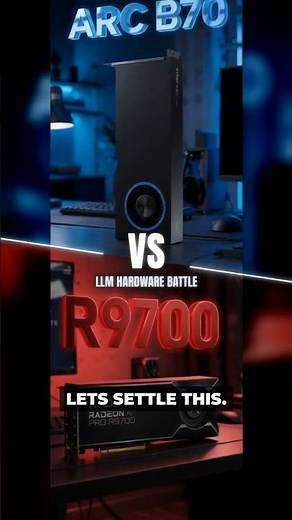 Arc B70 vs R9700: best for local LLMs? #shorts #llmrequerements #amd #intel