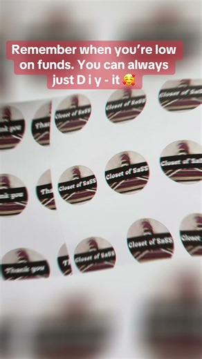 DIY Labels at home/Business labels/By Closet of SaSS
