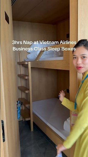 3hrs Nap at Vietnam Airlines Business Class Sleep Boxes
