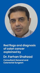 Red flags & diagnosis 🚩 Colon cancer signs and how it’s diagnosed — Dr. Farhan Shahzad, General & Colorectal Surgeon explains. . . . #ColonCancerAwareness #RedFlagSymptoms #EarlyDetection #ColorectalHealth #ShifaInternationalHospital | Shifa International Hospitals Ltd.