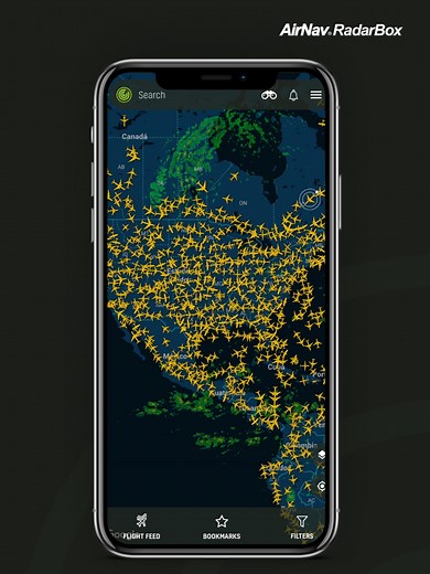 Random Flight Tracking with RadarBox App