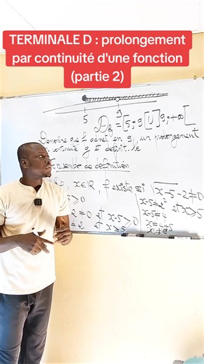 TERMINALE D : prolongement par continuité d'une fonction (partie 2)#mathematics #mathématiques #fonction #education #maths @Mr .TERA @Mr .TERA @Mr .TERA